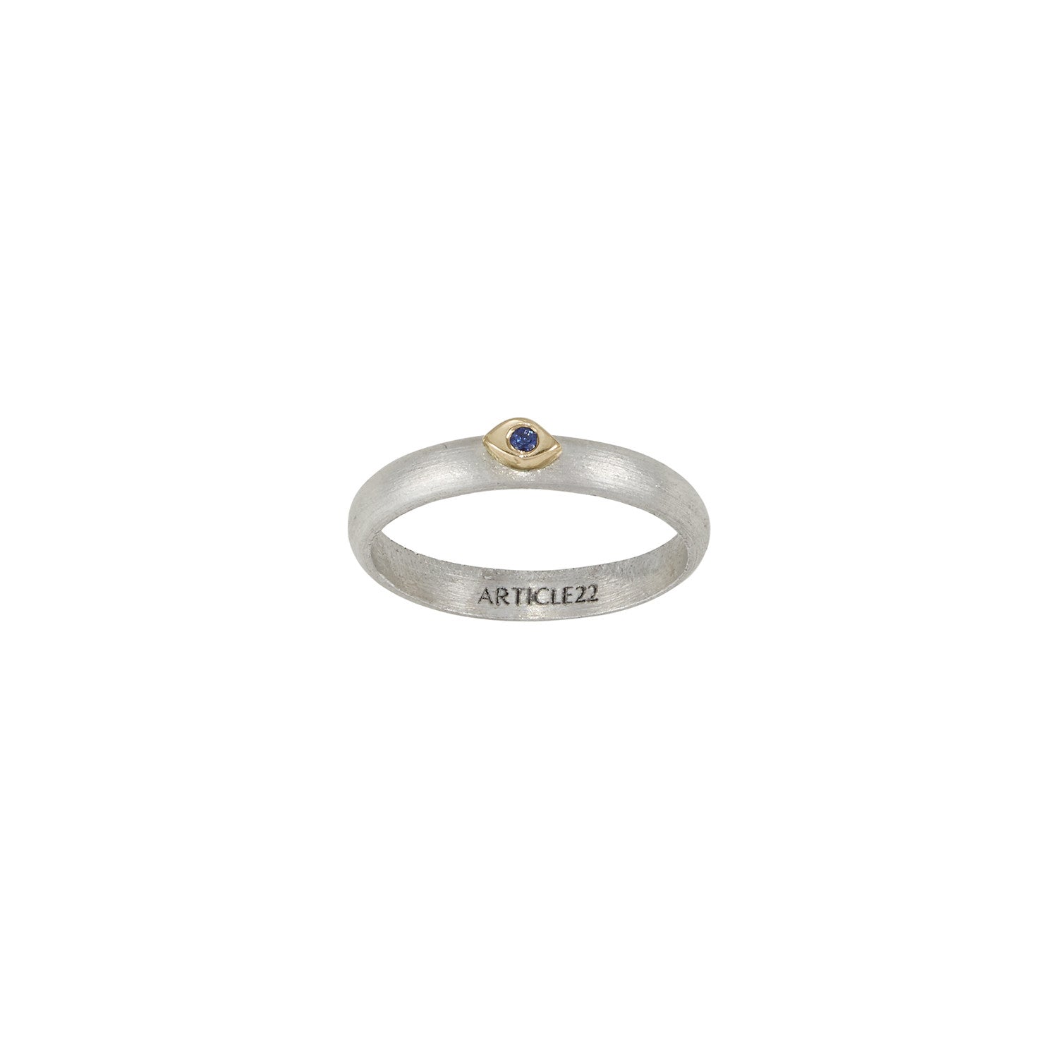 COSMOS MOON STAR EYE RING 14K GOLD - LAST CHANCE